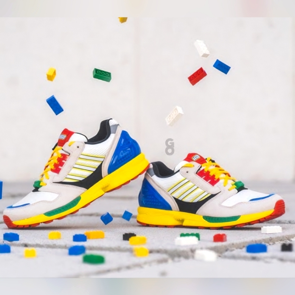 Adidas ZX 8000 LEGO Limited Edition Shoes Sneakers Women's 8.5 Men 7